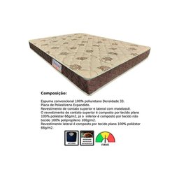 Cama Box King: Colchão Espuma D33 Orthoflex /EP Matera + Base CRC Suede Clean(193x203) - 3