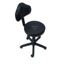 Ver imagem 2 de Cadeira Secretaria Mocho Podóloga Estética - para Dentista,manicure, Tatuador, Corano Quadriculado P