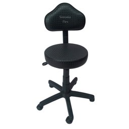 Cadeira Secretaria Mocho Podóloga Estética - para Dentista,manicure, Tatuador, Corano Quadriculado P - 1