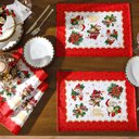 Ver imagem 1 de Jogo Americano Natalino 6 Lugares Estampado Dohler Natal 111