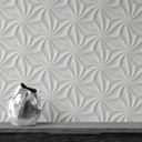 Ver imagem 1 de Papel De Parede Efeito Gesso 3D Geométrico Adesivo Autocolante