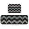 Kit Tapete de Cozinha 2 Peças Chevron Único - 2