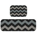 Ver imagem 2 de Kit Tapete de Cozinha 2 Peças Chevron Único