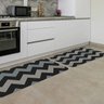 Kit Tapete de Cozinha 2 Peças Chevron Único - 1