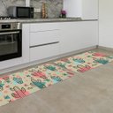 Ver imagem 1 de Kit Tapete de Cozinha 2 Peças Cactos Único