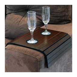 Porta Copo Sofá Esteira Bandeja Braço Flexível De Madeira - 3