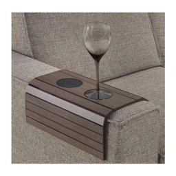 Porta Copo Sofá Esteira Bandeja Braço Flexível De Madeira - 4