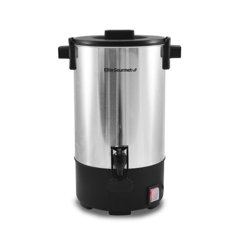 Elite Gourmet Ccm-035ffp Cafeteira Elétrica e Caldeira de Água 30 Xícaras Inox/cinza