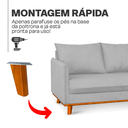 Ver imagem 7 de Sofá 2 Lugares 130cm Living Base de Madeira Bouclé Cinza