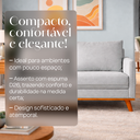 Ver imagem 3 de Sofá 2 Lugares 130cm Living Base de Madeira Bouclé Cinza