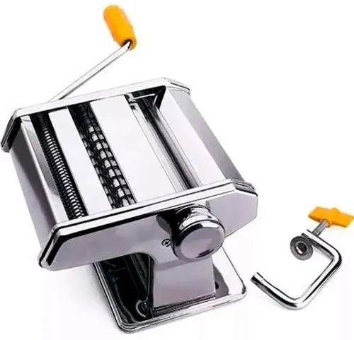 Maquina De Macarrao Pastel Raviolle Talharim Massas Manual Aço Inox Cilindro Profissional Cozinha - 5