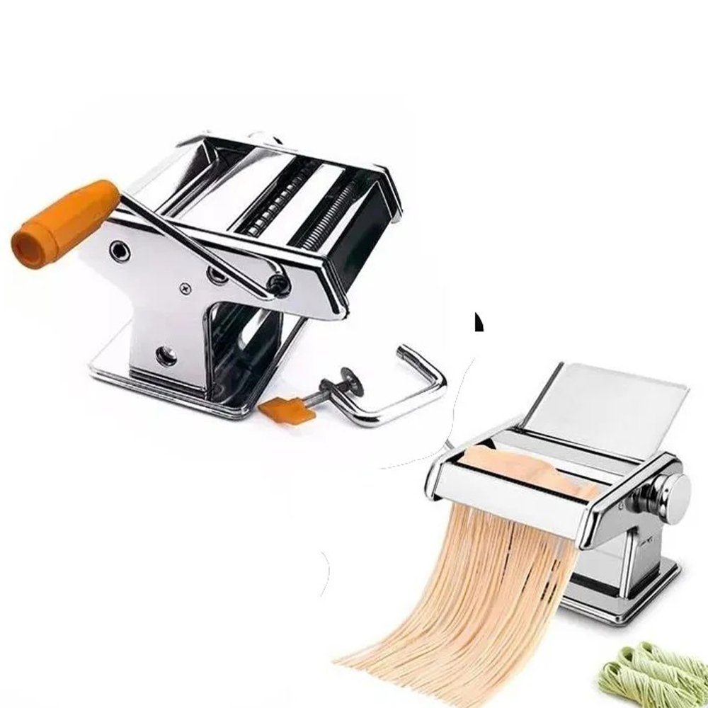 Maquina De Macarrao Pastel Raviolle Talharim Massas Manual Aço Inox Cilindro Profissional Cozinha - 3
