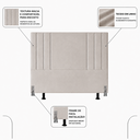 Ver imagem 2 de Cabeceira Suede 140 cm Casal Moderna Frame Estofada Cama Box:Bege