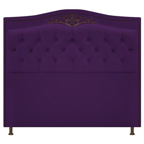 Cabeceira Imperio 140 cm Suede Roxo