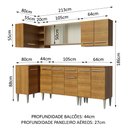 Ver imagem 4 de Armário de Cozinha Completa de Canto 293cm Rustic Emilly Point Madesa 03