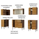 Ver imagem 5 de Armário de Cozinha Completa de Canto 293cm Rustic Emilly Point Madesa 03