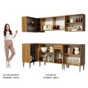 Ver imagem 6 de Armário de Cozinha Completa de Canto 293cm Rustic Emilly Point Madesa 03
