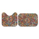 Ver imagem 2 de Jogo Tapetes para Banheiro 2 Peças Mandala Multicolor Único