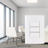 Interruptor Triplo Simples Modular Branco Sleek Margirius Cor:branco - 5