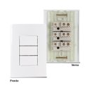 Ver imagem 2 de Interruptor Triplo Simples Modular Branco Sleek Margirius Cor:branco