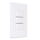 Ver imagem 1 de Interruptor Triplo Simples Modular Branco Sleek Margirius Cor:branco
