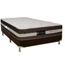 Ver imagem 1 de Cama Box Casal: Colchão Molas Luckspuma MasterPocket Ensacadas Esplendor + Base CRC Suede Marrom(138