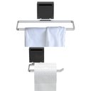 Ver imagem 1 de Kit Acessórios Banheiro 2 Peças Ventosa Cromado Fs.rbt