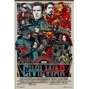 Ver imagem 1 de Quadros Poster Decorativo Moldura Madeira Pinos Com Vidro MARVEL GUERRA CIVIL 21cmX31cm