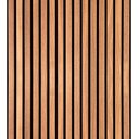 Ver imagem 2 de Papel de Parede Adesivo de Madeira Ripada Lisa Autocolante para Sala e Quarto