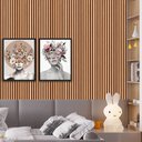 Ver imagem 3 de Papel de Parede Adesivo de Madeira Ripada Lisa Autocolante para Sala e Quarto