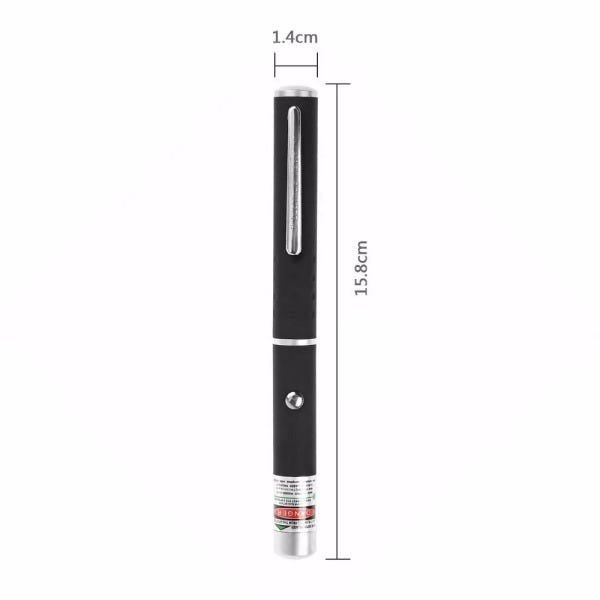 Caneta Laser Pointer Verde Lanterna 5000mw 5 Pontas 7km - 5