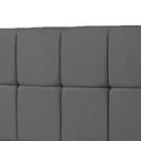 Ver imagem 2 de Cabeceira Roma Cama Box Casal 140cm Suede Cinza - Vallisa Decor