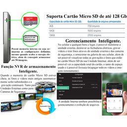 Vídeo Porteiro Interfone inteligente App Celular 1080p Wifi Campainha Sem Fio Visão Noturna Tela 7"  - 3