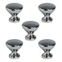 Ver imagem 1 de Kit 5 Puxadores Cup Cromado + Parafusos