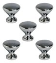Ver imagem 1 de Kit 5 Puxadores Cup Cromado + Parafusos