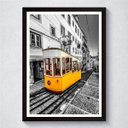 Ver imagem 2 de Quadro Decorativo Com Moldura Bonde De Lisboa Amarelo