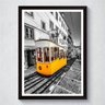 Quadro Decorativo Com Moldura Bonde De Lisboa Amarelo - 2