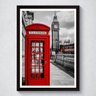 Quadro Decorativo Com Moldura Cabine Telefônica Londres - 1