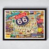 Quadro Decorativo Com Moldura Route 66 - 1