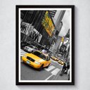 Ver imagem 1 de Quadro Decorativo Com Moldura Taxi Amarelo Nova York