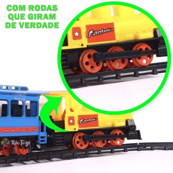 Lindo Fantastic Trem Brinquedo Infantil Brincar Lançamento