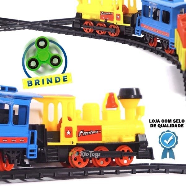 Lindo Fantastico Trem Brinquedo Infantil Brincar Lançamento - R$ 279