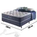 Ver imagem 3 de Conjunto Colchão + Box Casal Blue Sea com Molas Ensacadas e Espuma Visco Gel 138x188x68 – Anjos