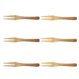 Conjunto de 6 Mini Garfos de Bambu - Oikos - 3