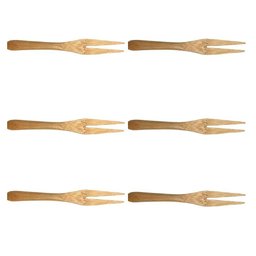 Conjunto de 6 Mini Garfos de Bambu - Oikos - 2