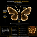 Ver imagem 4 de Borboleta Natalina LED com Movimento Branco Quente 220V 48W 220V
