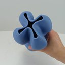 Ver imagem 3 de Vaso Decorativo Enfeite Casa 3D Home&Co Cerâmica 24x13x13cm Azul
