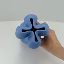 Ver imagem 4 de Vaso Decorativo Enfeite Casa 3D Home&Co Cerâmica 24x13x13cm Azul