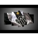 Ver imagem 6 de Quadro Decorativo 129X63 Quarto Time Galo Atlético Mineiro