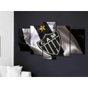 Ver imagem 3 de Quadro Decorativo 129X63 Quarto Time Galo Atlético Mineiro